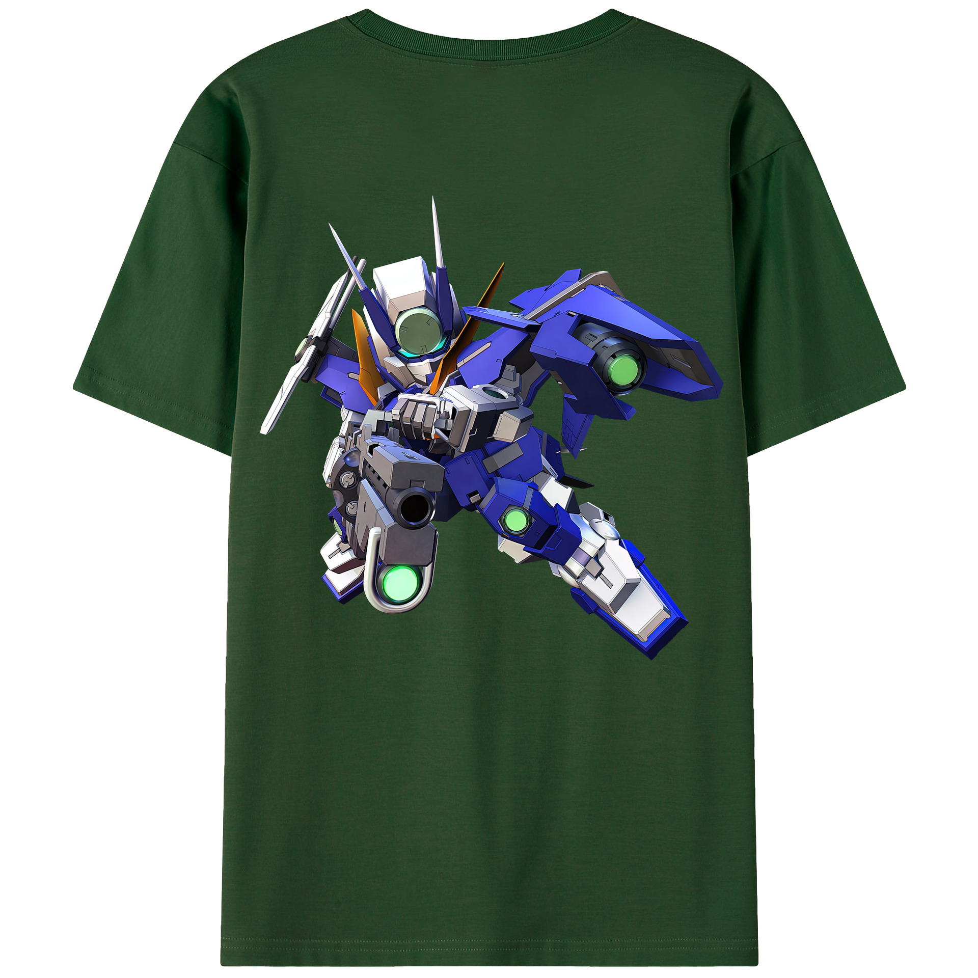 （画像用） 機動戦士ガンダム Mobile Suit Gundam 綿100％半袖Tシャツ（背面プリント）